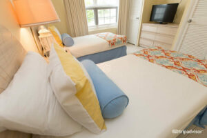 A guestroom at a resort in Nassau, Bahamas, near some of the best things to do.